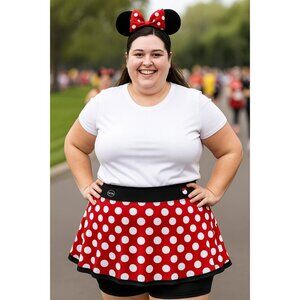 Disney World "Run Disney" Minnie Mouse Running Skirt NWOT Size 2XL
